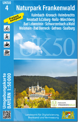 UK50-4 Naturpark Frankenwald (Umgebungskarte 1:50000) - 