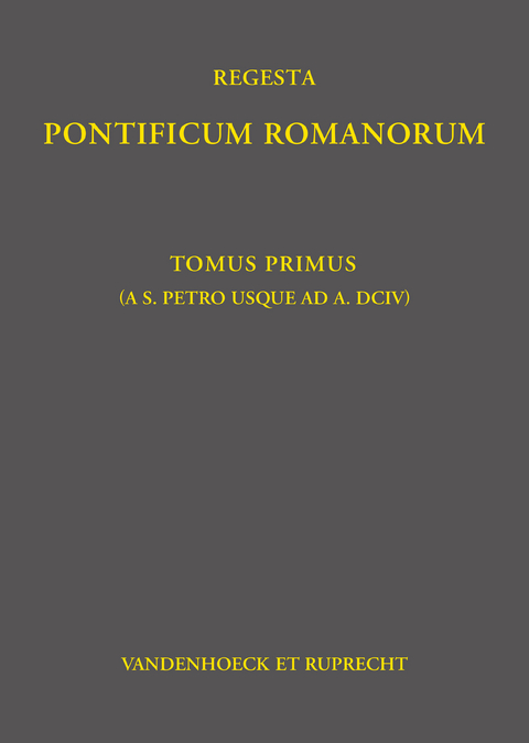 Regesta Pontificum Romanorum - Philipp Jaffé