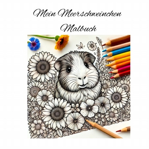 Mein Meerschweinchen Malbuch - Steffi Bonsack