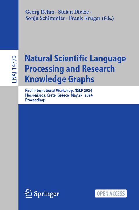 Natural Scientific Language Processing and Research Knowledge Graphs - 