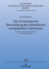 Die chronologische Entwicklung des einheitlichen europäischen Luftraumes - Carolin Kaiser