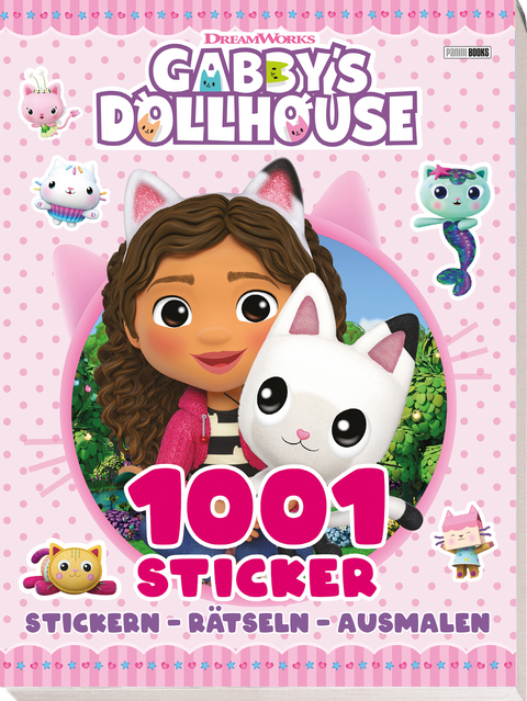 Gabby's Dollhouse: 1001 Sticker: Stickern – Rätseln – Ausmalen -  Panini