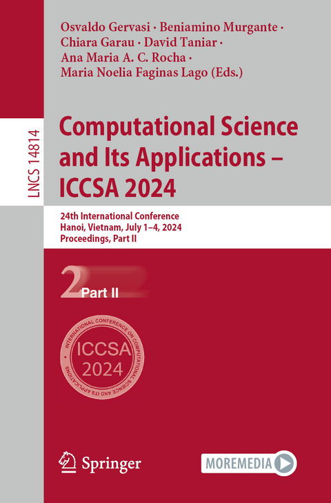 Computational Science and Its Applications – ICCSA 2024 - 