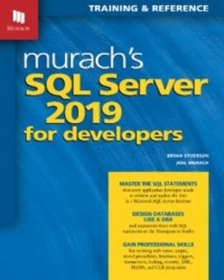 Murach's  SQL Server 2019 for Developers - Bryan Syverson, Joel Murach