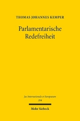 Parlamentarische Redefreiheit - Thomas Johannes Kemper