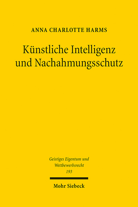 Künstliche Intelligenz und Nachahmungsschutz - Anna Charlotte Harms