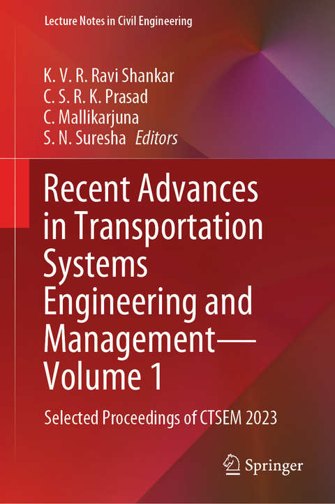 Recent Advances in Transportation Systems Engineering and Management—Volume 1 - 