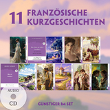 11 Französische Kurzgeschichten (11 Bücher + Audio-CDs) - Frank-Lesemethode - Kommentierte zweisprachige Ausgabe Französisch-Deutsch - Guy de Maupassant, Prosper Mérimée, Alphonse Daudet