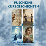 4 Puschkins Kurzgeschichten (4 Bücher + Audio-Online) - Frank-Lesemethode - Kommentierte zweisprachige Ausgabe Russisch-Deutsch - Alexander Puschkin