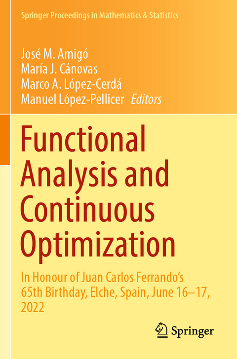 Functional Analysis and Continuous Optimization - 