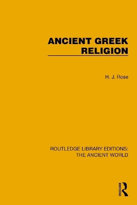 Ancient Greek Religion - H.J. Rose