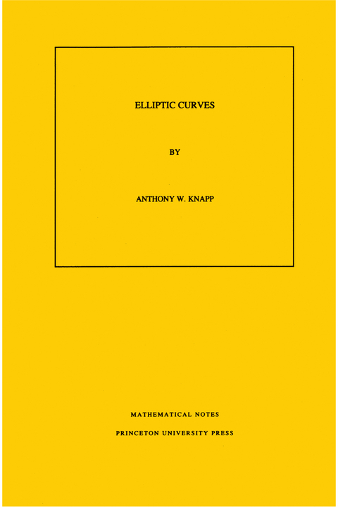 Elliptic Curves - Anthony W. Knapp