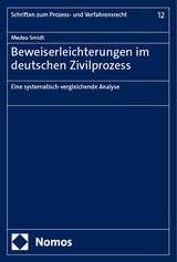 Beweiserleichterungen im deutschen Zivilprozess - Medea Smidt