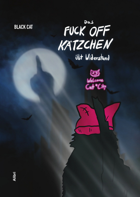 Das Fuck Off Kätzchen übt Widerstand - Black Cat