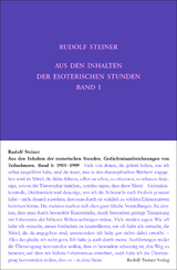 Aus den Inhalten der esoterischen Stunden, Band I: 1904-1909 - Steiner, Rudolf; Wiesberger, Hella; Sam, Martina M.