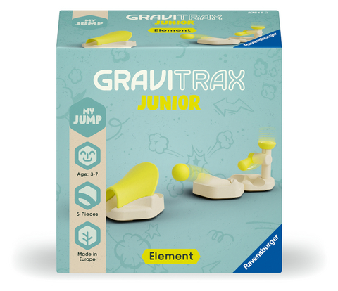 Ravensburger 23749 GraviTrax Junior Element Jump, Murmelbahn für Kinder ab 3 Jahren, Kugel schanzt über Bahn