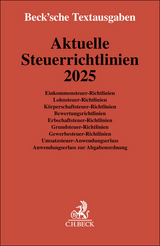 Aktuelle Steuerrichtlinien 2025 - 