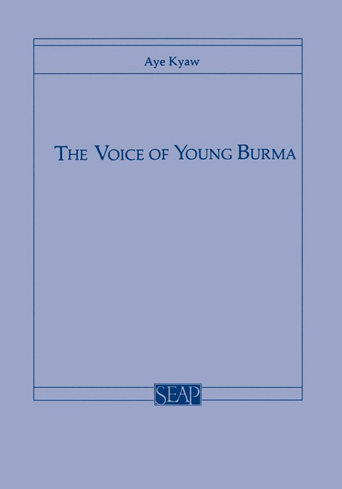 The Voice of Young Burma - Aye Kyaw