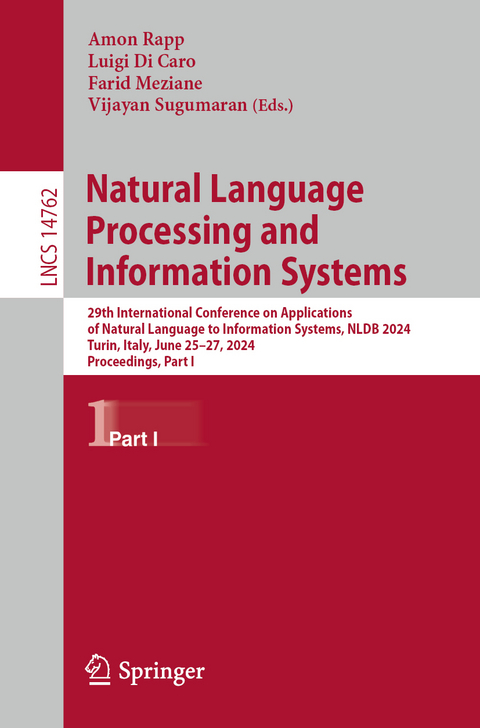 Natural Language Processing and Information Systems - 