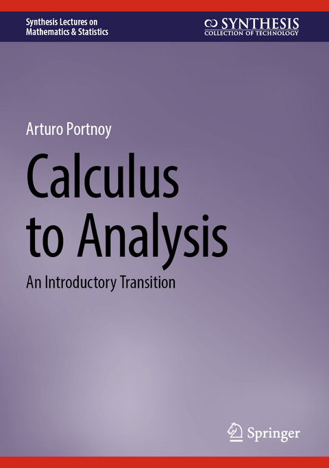 Calculus to analysis - Arturo Portnoy