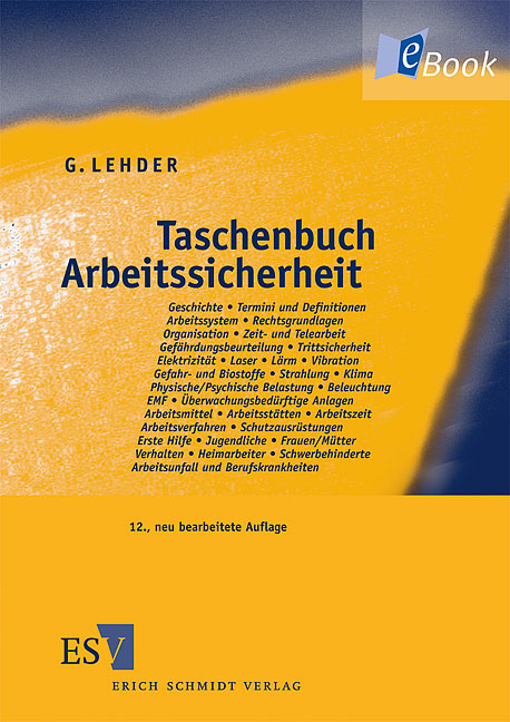 Taschenbuch Arbeitssicherheit - Günter Lehder