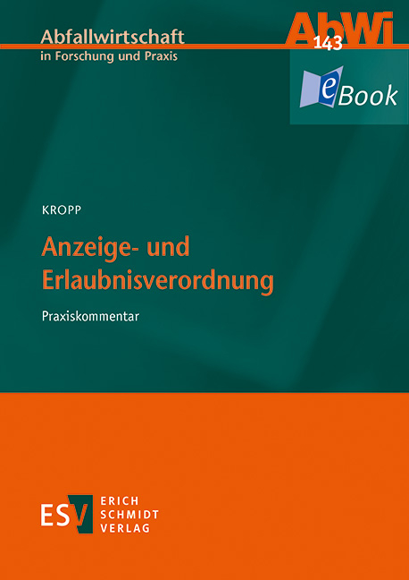 Anzeige- und Erlaubnisverordnung - Olaf Kropp