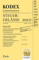 KODEX Steuer-Erlässe 2024/25, Band III - Titz-Frühmann, Elisabeth; Doralt, Werner