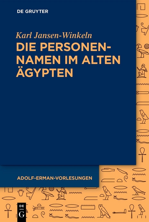 Die Personennamen im Alten Ägypten - Karl Jansen-Winkeln