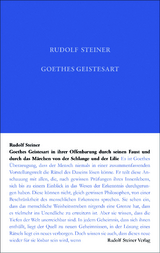 Goethes Geistesart - Steiner, Rudolf