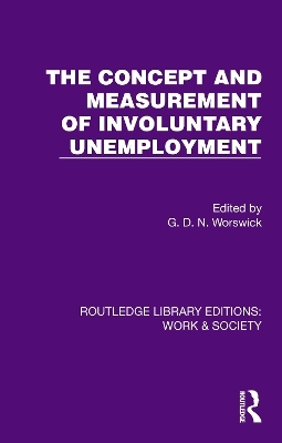 The Concept and Measurement of Involuntary Unemployment - 