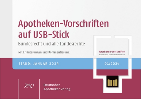 Apotheken-Vorschriften auf USB-Stick