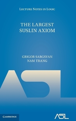 The Largest Suslin Axiom - Grigor Sargsyan, Nam Trang