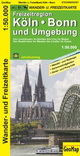 Köln, Bonn und Umgebung - Wander- und Freizeitkarte - 