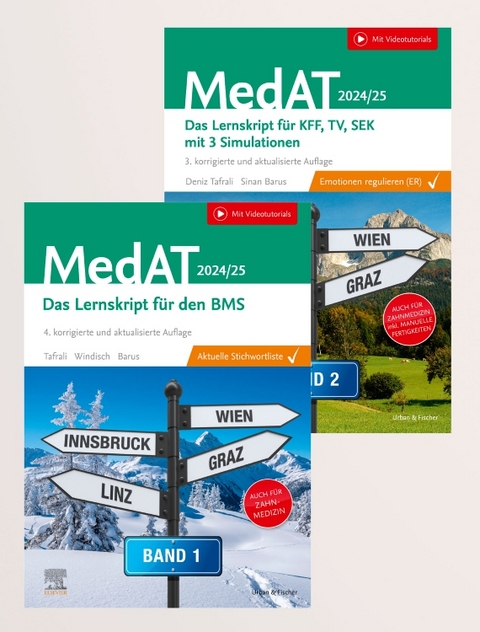 MedAT Kompendium Bd. 1 und 2 2024/2025 für Human- und Zahnmedizin - Deniz Tafrali, Sinan Barus, Paul Yannick Windisch, Lena Dax