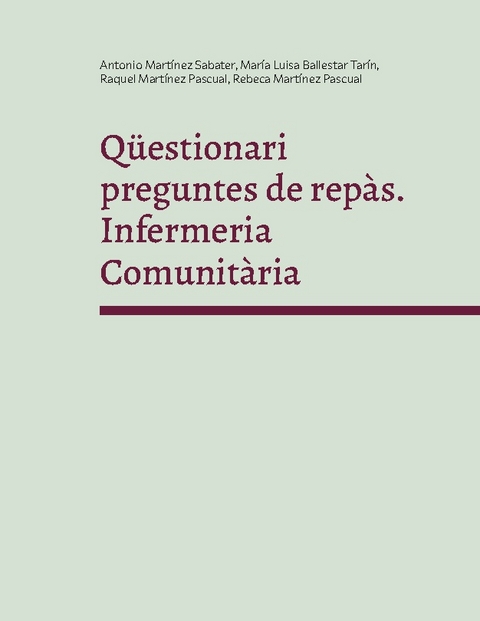 QÃ¼estionari preguntes de repÃ s - Antonio MartÃ­nez Sabater, MarÃ­a Luisa Ballestar TarÃ­n, Raquel MartÃ­nez Pascual, Rebeca MartÃ­nez Pascual