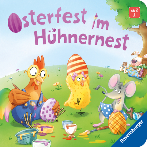 Osterfest im Hühnernest: Kinderbuch ab 2 Jahren, kleines Geschenk fürs Osternest, Pappbilderbuch - Maria Höck