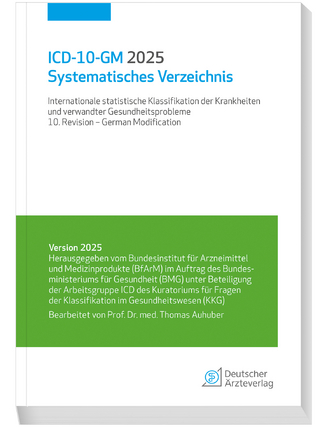 ICD-10-GM 2025 Systematisches Verzeichnis - 