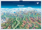 KOMPASS Panorama-Poster Südtirol, Alto Adige - 