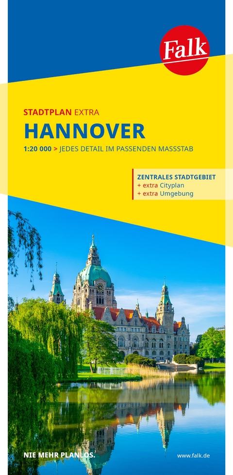 Falk Stadtplan Extra Hannover 1:20.000