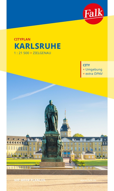 Falk Cityplan Karlsruhe 1:21.500