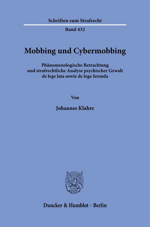 Mobbing und Cybermobbing - Johannes Klahre