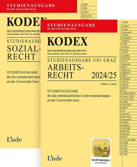 KODEX-Paket Studienausgabe Arbeits- und Sozialrecht Graz 2024/25 - 