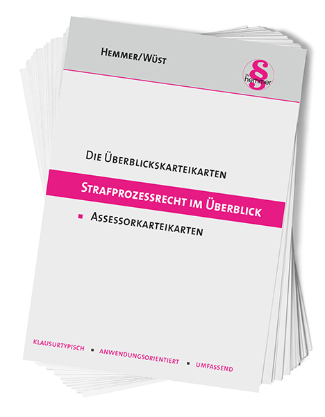 Überblickskarteikarten Strafprozessrecht im Überblick - Karl-Edmund Hemmer, Achim Wüst, Bernd Berberich