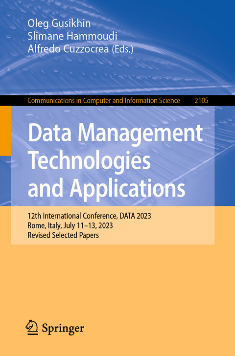 Data Management Technologies and Applications - 