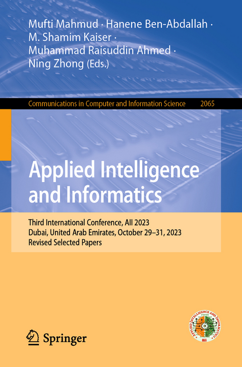 Applied Intelligence and Informatics - 