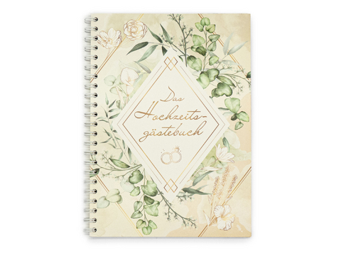 familiawedding Greenery - Design Gästebuch zur Hochzeit