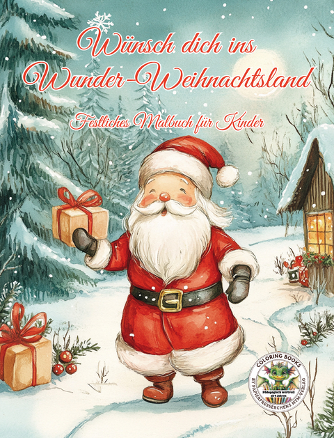 Wünsch dich ins Wunder-Weihnachtsland ... Festliches Malbuch für Kinder - Nanja Holland