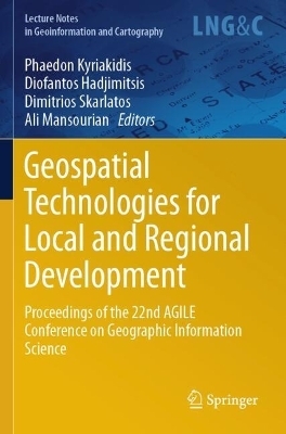 Geospatial Technologies for Local and Regional Development - 