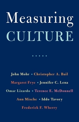 Measuring Culture - John W. Mohr, Christopher A. Bail, Margaret Frye, Jennifer C. Lena, Omar Lizardo