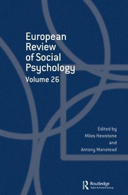 European Review of Social Psychology: Volume 26 - 